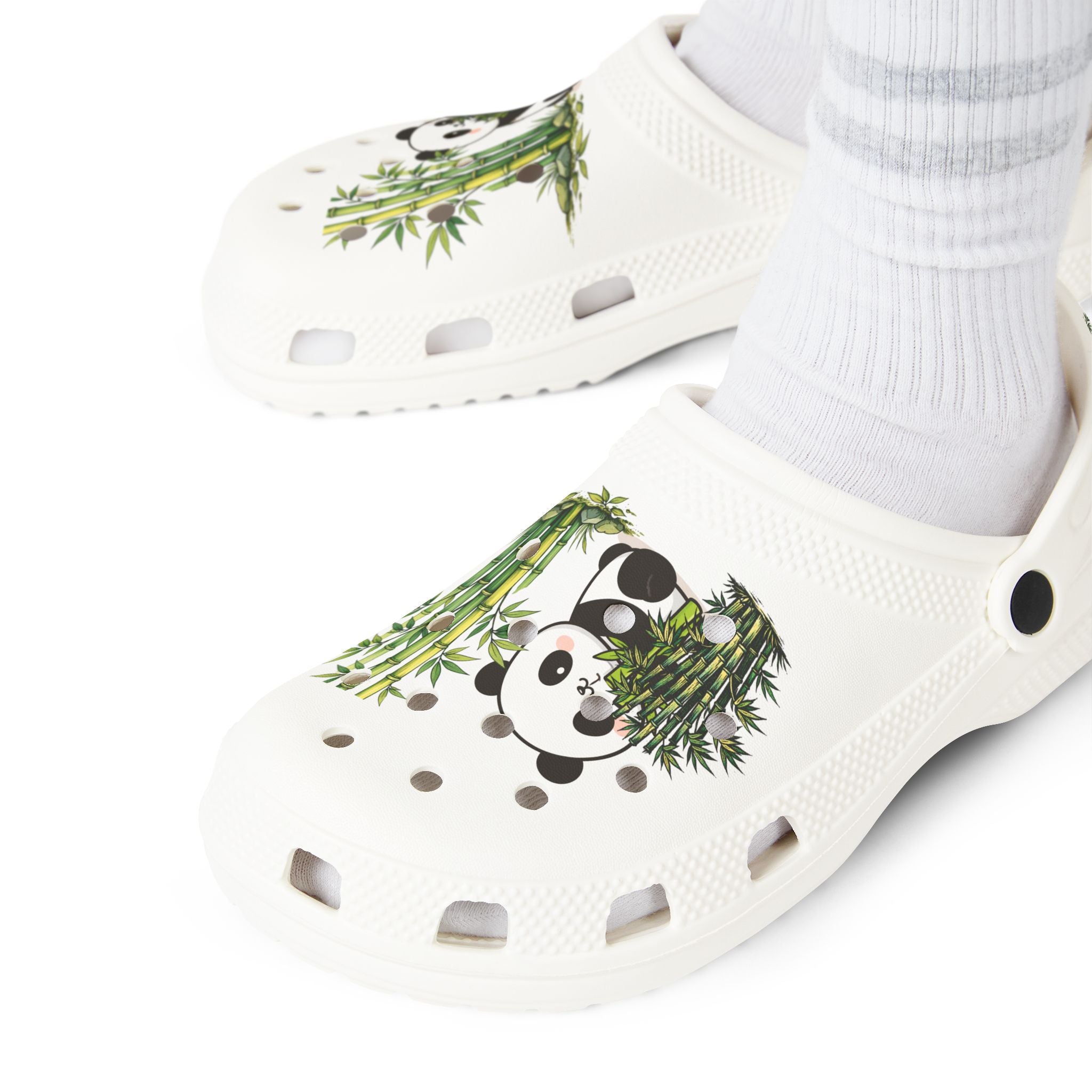 Panda EVA Clogs – Cute Bamboo Panda Foam Garden Shoes